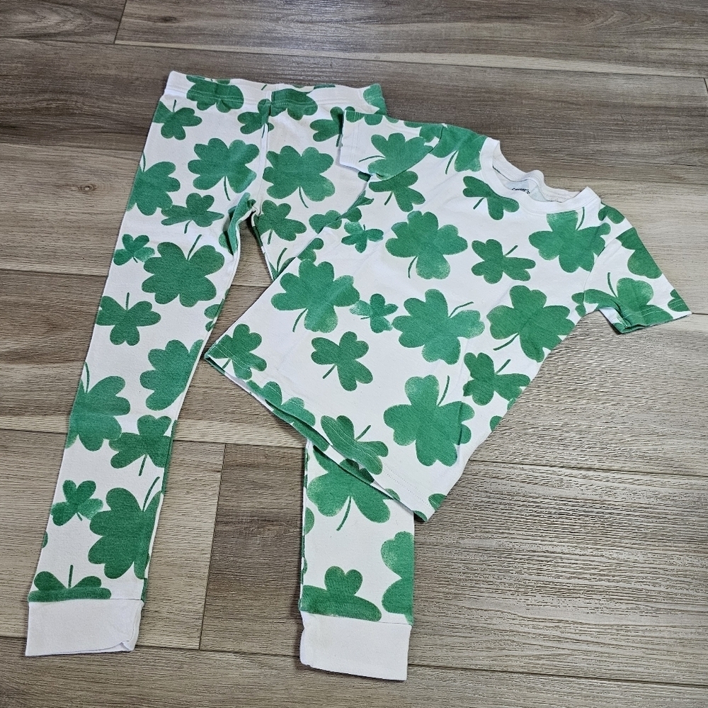 Carter's Lucky Clover Matching Set Kid Size 7 - Picture 6 of 6